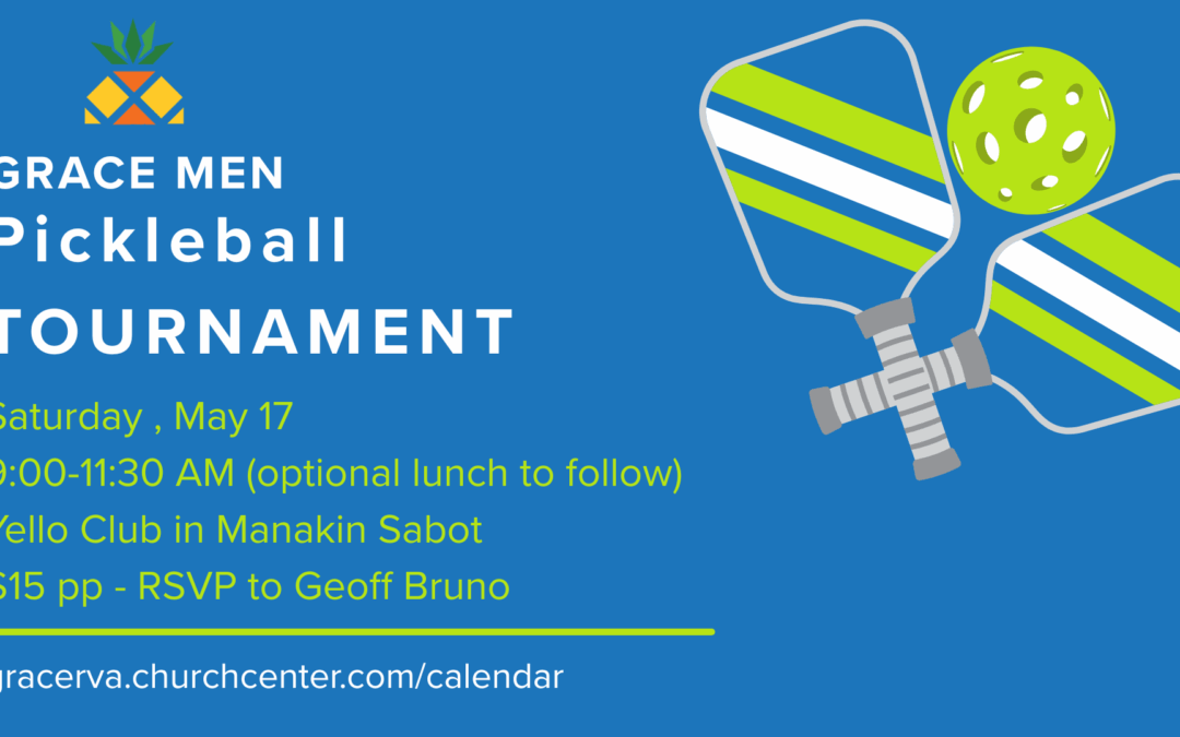 8:00 am - Men’s Pickleball Tournament